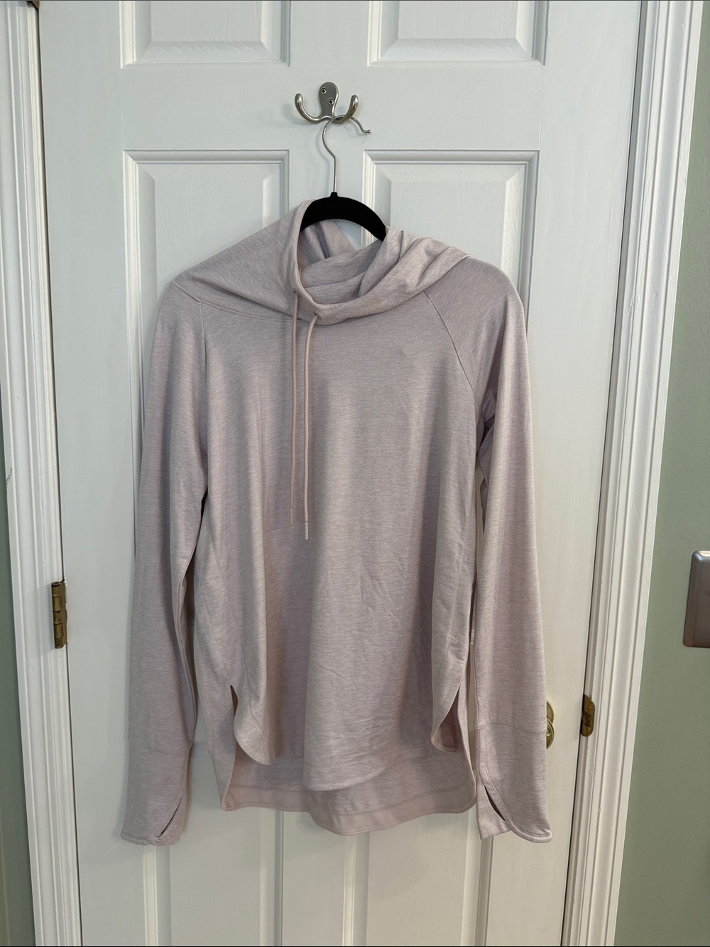 Athleta Soft Mauve Cowl Neck Pullover